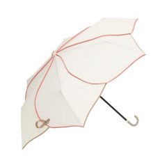 Francfranc - 雙色滾邊 迷你雨傘 50 白色