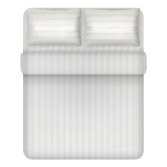 Sinomax - Natural Bamboo Fiber Striped Bedding Set (White)(Multi Sizes) CR-15-5511-MO