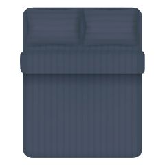 Sinomax - Natural Bamboo Fiber Striped Bedding Set (Blue)(Multi Sizes) CR-15-5513-MO