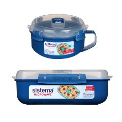 (Made in New Zealand) Noodle Bowl Microwave Container 850ml + 1.25L (3 Random Colors) CR-2111221114