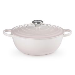 Le Creuset Signature Soup Pot 26cm (Shell Pink / Mist Grey / Meringue) CR-LC-SSP26-MO