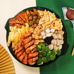 FEAST - Abalone & Fish Maw Trio Poon Choi (10 persons) [Complimentary Braised Pork Knuckle with Mushroom & Vegetables 1pc + $500 Dining Coupon Rebate] CR-23MAF-F12302