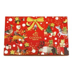 GODIVA - Holiday Chocolate Carré Gift Box (15pcs) CR-24XMAS-GD-03