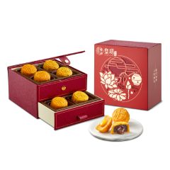 [電子換領券] 皇玥 - 紅韻流心雙輝月餅 (經典系列八個裝) CR-25MAF-IP-03