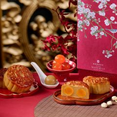 [電子換領券]港島香格里拉大酒店 - 夏宮雙黃白蓮蓉月餅（四件裝） CR-25MAF-ISL04