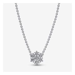 Pandora - Sparkling Snowflake Pendant Necklace (392371C01) CR-392371C01