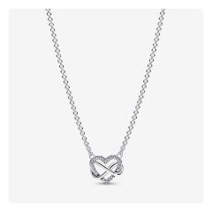 Pandora - Sparkling Infinity Heart Collier Necklace (392666C01) CR-392666C01