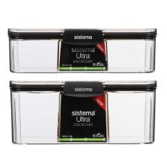 (Made in New Zealand) Sistema - Ultra Rectangle Container Set of 2 (1.73L + 2.63L) CR-5142151422