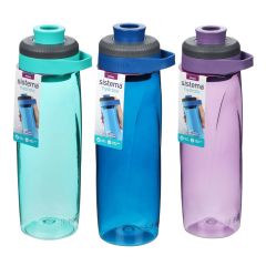 (Made in New Zealand) Sistema - 900ml Twist 'n' Chug Water Bottle x2pcs (Random Colors) CR-685685