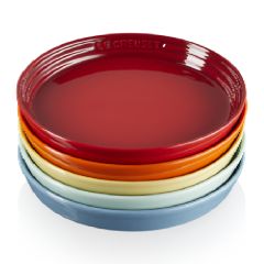 Le Creuset Set of 5 Kobe 17cm Round Plate C/f/s/cm/m-High Grade Type a CR-69264177849014