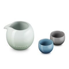 Le Creuset Seoul Sphere Sake Set W Green/flint/marine-High Grade Type a CR-69306001129014