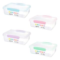 (Made in New Zealand) Sistema 2L Rectangular Pastels Container Set of 3 (Random Color) CR-81705X3