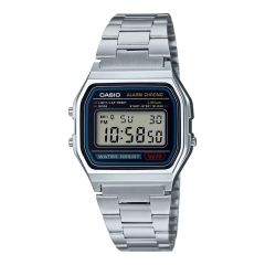 Casio - 復古數位電子錶 A158WA-1 銀色