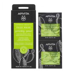 APIVITA - Face Mask Prickly Pear Moisturizing & Soothing 12x8ml CR-APVMSK-PKLP-12X8