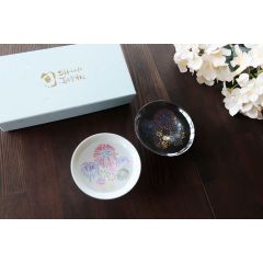 Marumo Takagi - 丸モ高木陶器冷感變色煙火平盃杯套裝 (2件)
