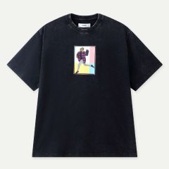 (eVoucher) Esprit Vintage Archive Print Relaxed Fit T-Shirt (Black