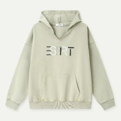 (eVoucher) Esprit Oversized V-neck Hoodie (Light Grey