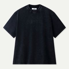 (eVoucher) Esprit Acid Wash Logo T-Shirt (Black
