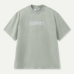 (eVoucher) Esprit Acid Wash Logo T-Shirt (Khaki