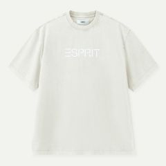 (eVoucher) Esprit Acid Wash Logo T-Shirt (Off White