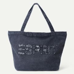 (eVoucher) Esprit Washed Logo Tote Bag (Denim Black) EUBG0240 CR-EUBG0240DBK0F