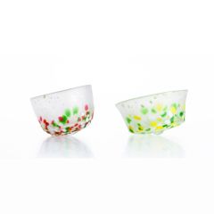 Tsugaru Vidro - ENISHI KOMA Sake Glass Set - Nandina & Adonis Ramosa (FS-62532) CR-FS-62532