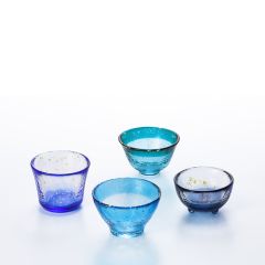 Tsugaru Vidro - The sea in Aomori Sake Glass Set (FS-75508) CR-FS-75508