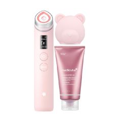 Medicube 套裝 - Age-R Booster Pro 六合一智慧多功能美容儀 + PDRN 導入凝膠 300ml + 熊仔頭保護套 (粉紅色)