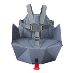 Bombol - Pop-Up™ Booster - Pebble Grey + Seat Cover - Denim Blue/ Pebble Grey CR-HKTBOM0034