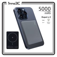 i-SP5 超薄磁吸無線充移動電源 (灰色/紫色) CR-i-SP5_ALL