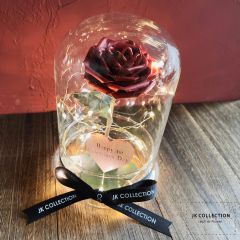 JK collection -【You Light Me Up】Leather Rose Roses in a Glass Bottle Under the Starlight CR-JK-collection-02