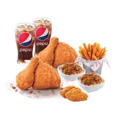 KFC Original Recipe/Hot & Spicy/Flava Crava 4pcs Chicken Bucket Combo E-voucher CR-KFC-4pcs-Combo