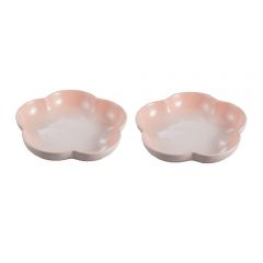 Le Creuset - Set of 2 Medium Flower Dish (Ballerina Pink) CR-LC-Flower-M
