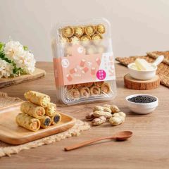 Kris Crispy - Stuffed Egg Rolls [Assorted: Cream/ Peanut/ Sesame] (350g±5%) CR-MF-Kris01
