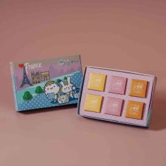 Wang Mama - Three Flavors Gift Box A 6pcs (Pineapple Cake*2、Salted Egg Yolk Pineapple Cake*2、 Authentic Pineapple Cake*2) CR-MF-WMM01