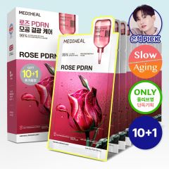 Mediheal - 2pcs Set - Rose PDRN Essential Sheet Mask (Total 22 Sheets) CR-MH-ROSE-MASK_2