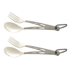 Montbell - Titanium Spoon and Fork Set of 2 CR-MTB-SPF-1124345