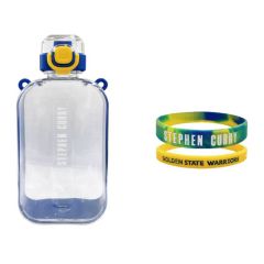 NBA - Sports bottle + 2 pcs. set Silicone Handstrap (Curry) CR-NBPA-BOT240081