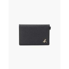 agnès b. - Leather Pass Case (6 card slots) (Black) CR-O027VCK8_001