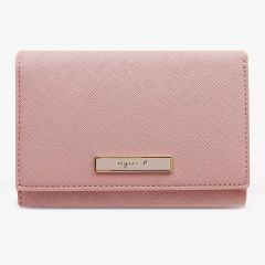 agnes b. - Leather Folded Wallet (O237VCK8) CR-O237VCK8_4048