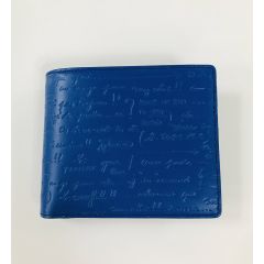 agnès b - 男裝皮革錢包 (藍色) CR-P182VCU4_6073