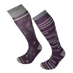 (E-voucher)Lorpen - S2MWC Ski Mid Women (2 Pack) Grey/Plum S CR-S2MWC_MO