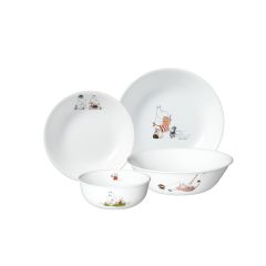 Corelle® 餐具套裝 (4件套裝) (Moomin Tammi) CR-TS-CB-D4-MT-WH