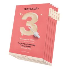 Numbuzin - 2盒裝 - No.3 酵母收毛孔嫩膚面膜 5片