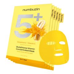 Numbuzin - 2盒裝 - No.5 維他命C谷胱甘肽淡斑面膜 5片
