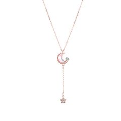 MOONART - Necklace-Cynthia Collection - Scene Pink CR-CS285R