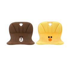 Line Friends Meets Curble Posture chair - Brown / Sally CUR-LF-All