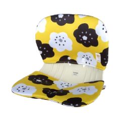 Curble Chair - SOU SOU Cover Set - Wider [Grey - Flower Green] CUR-SS-Grey-Flo