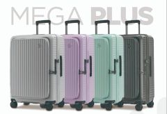 CONWOOD - MEGA PLUS前+中開拉鏈行李箱 (20"/24'/28")(四色可選) - PC290FA-2