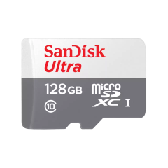 SanDisk Ultra microSD cards 100MB/s (White/ Gray) without adapter - 128GB（SDSQUNR-128G-GN6MN）
